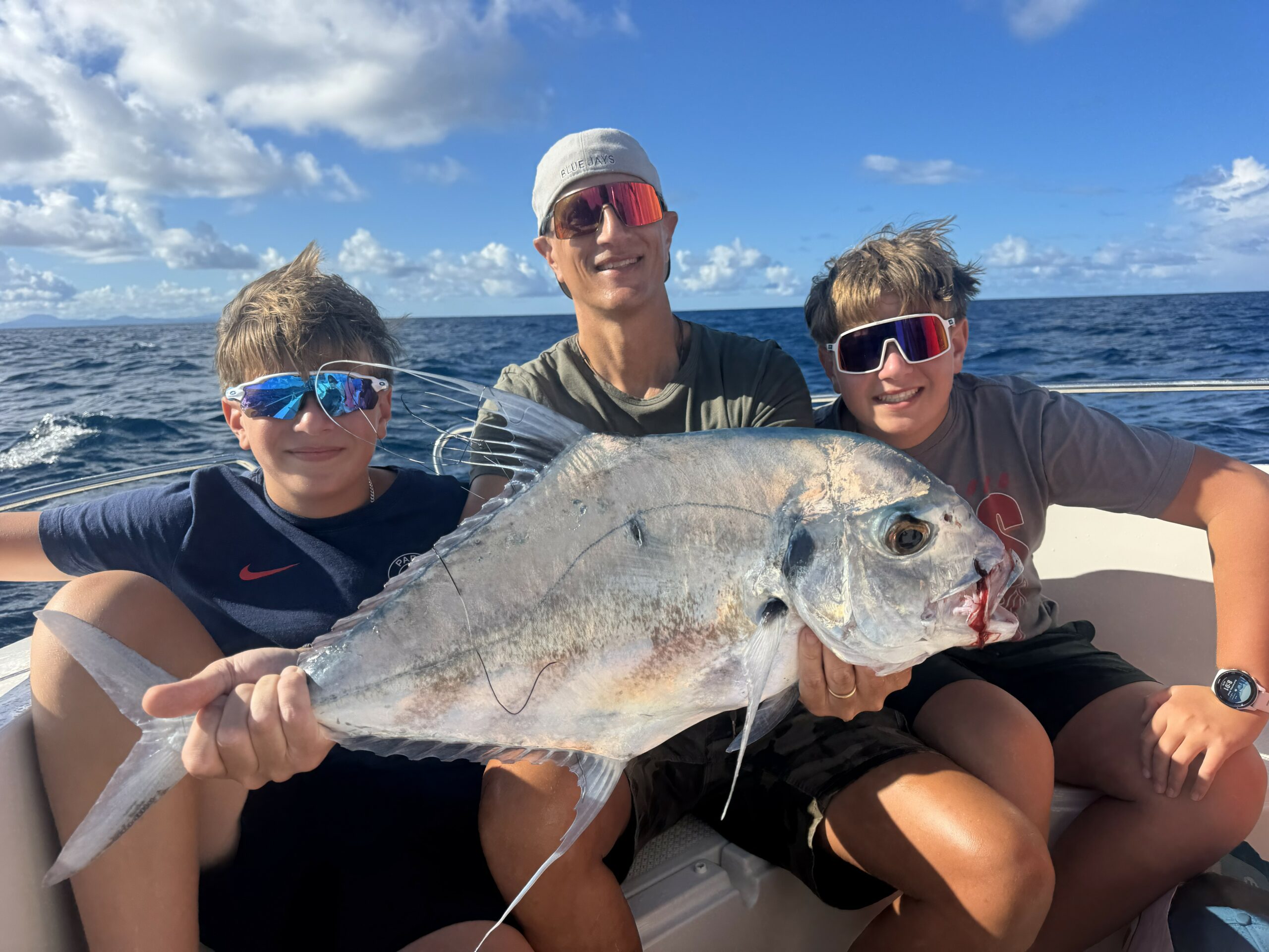 Pêcheur lors d'une sortie pêche en Martinique