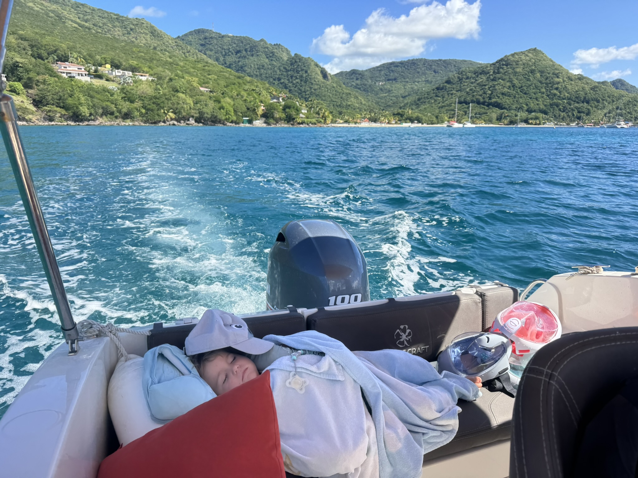Navigation sur la côte Caraïbe de Martinique