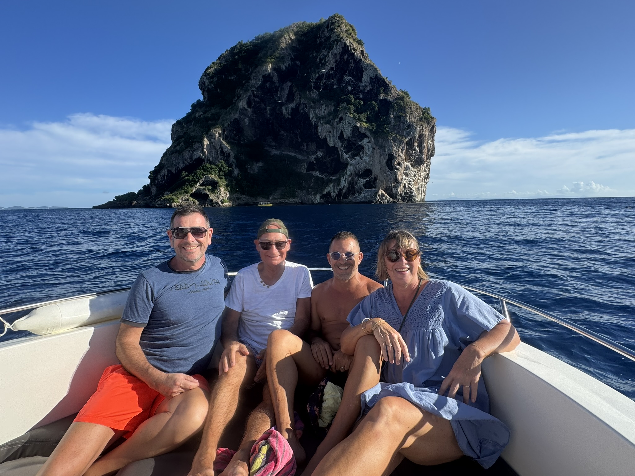 Balade en bateau au Rocher du Diamant en Martinique